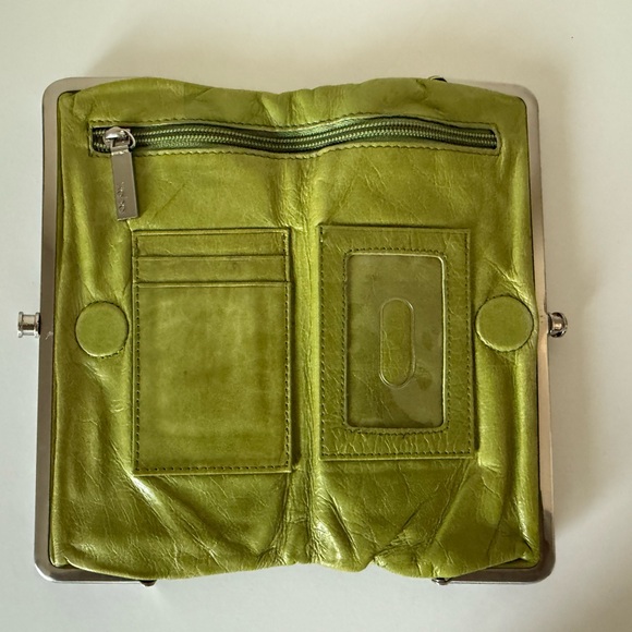 HOBO Lauren Leather Clutch in Citron - Picture 3 of 4